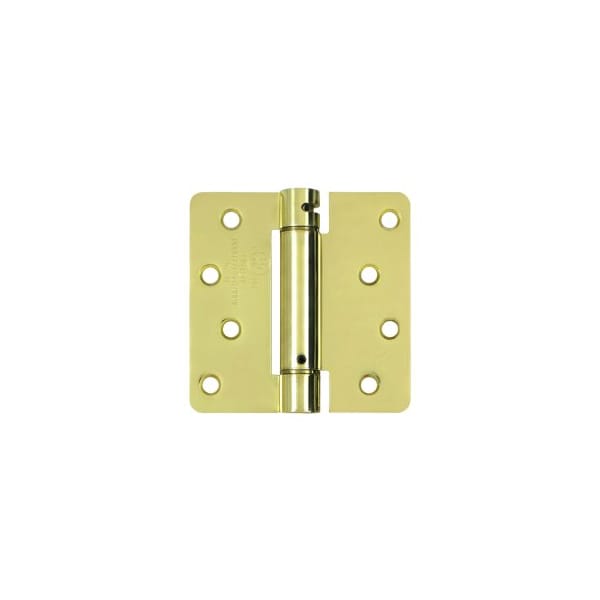 Deltana DSH4R43 Spring Hinge Polished Brass, 10PK DSH4R43-XCP10 - main